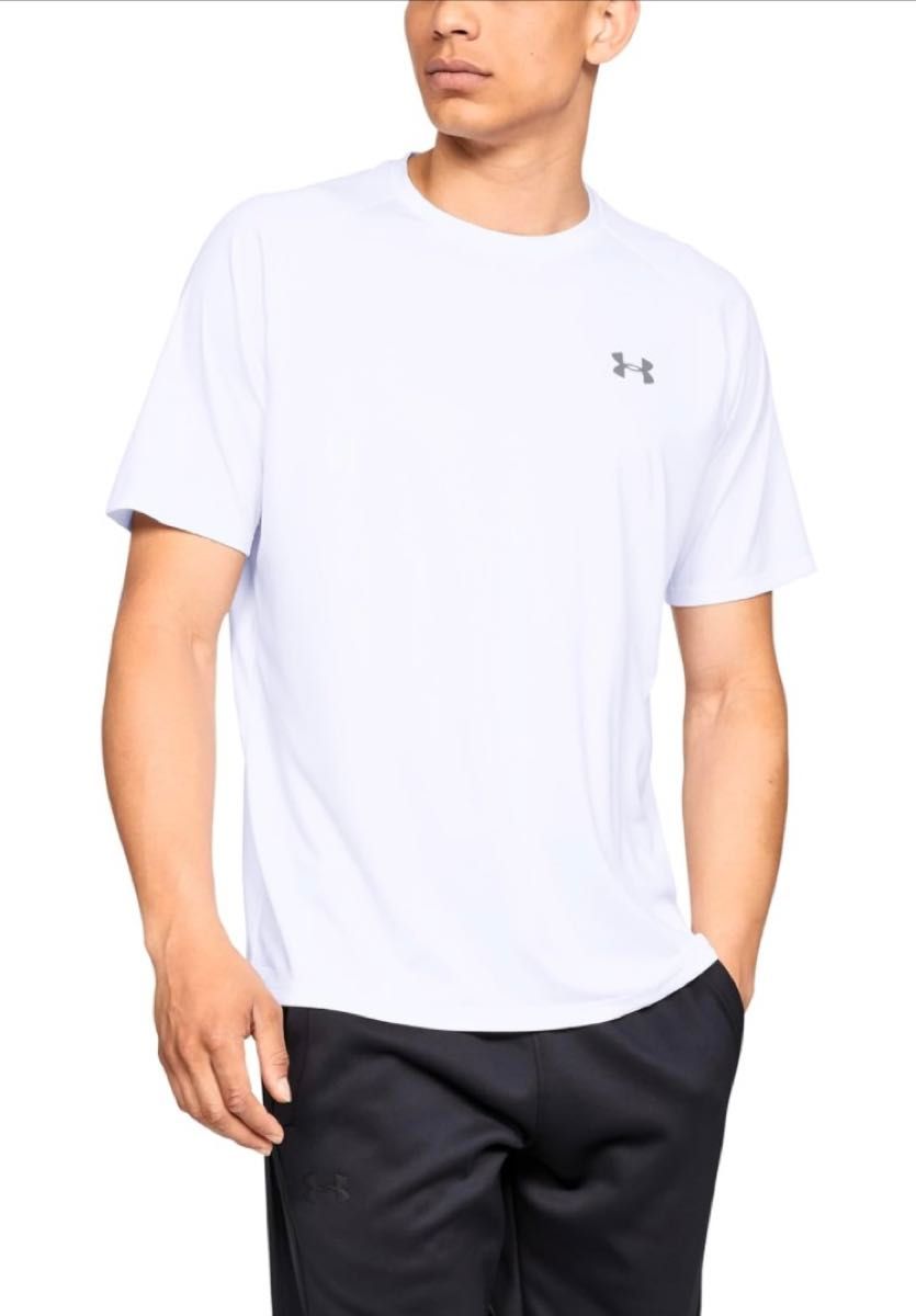 トレーニングTシャツ 半袖　メンズ　XL Tシャツ　アンダーアーマー　ホワイト