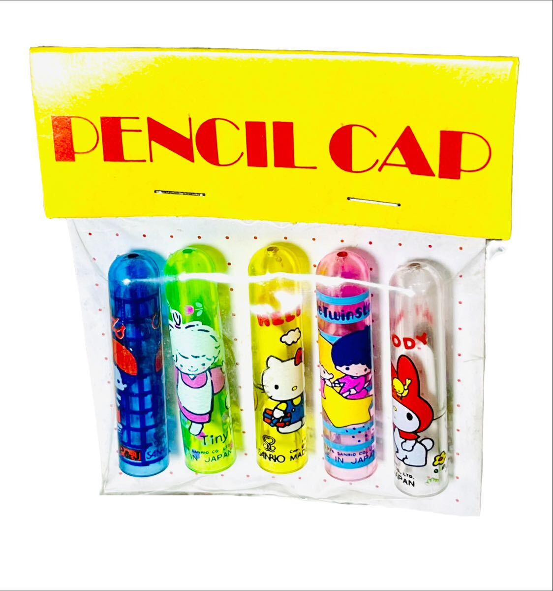 当時物 新品 初期 1976年 サンリオ キャップ キティ マイメロディ 風の子さっちゃん タイニーポエム キキララ パティ&ジミー 昭和 レトロ