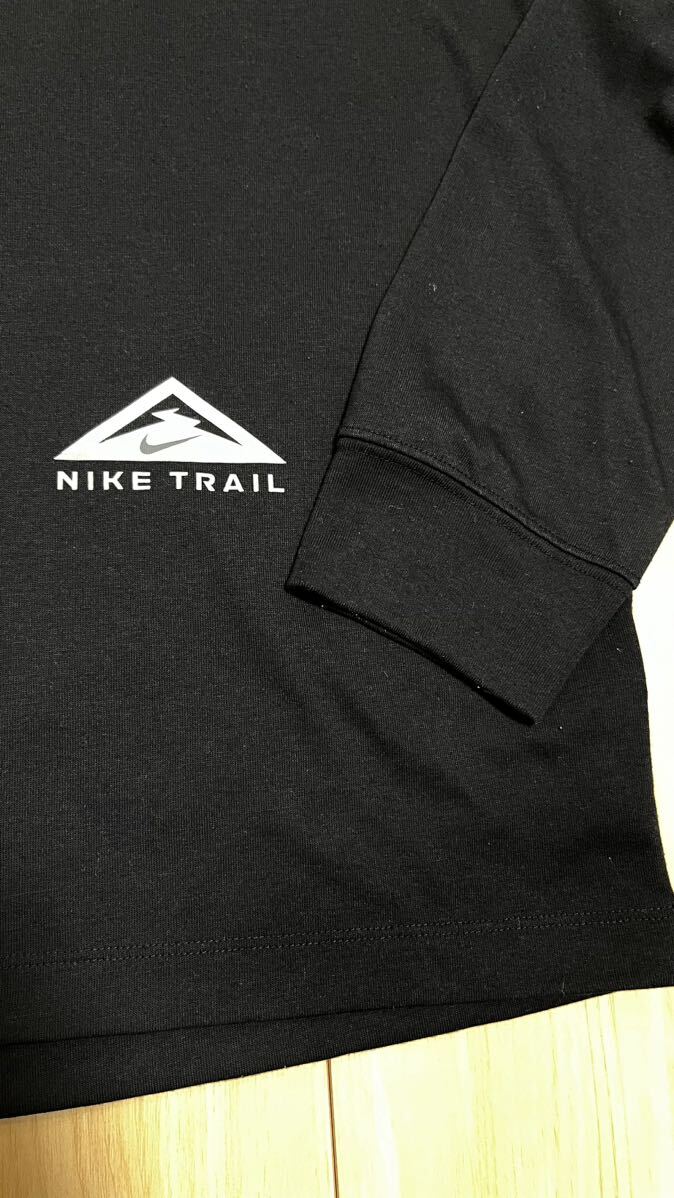 NIKE Trail メンズ 灰色L 黒XXL ロングTシャツ ロングスリーブシャツ ロンT ナイキ トレイル ランニング ウェア_画像2