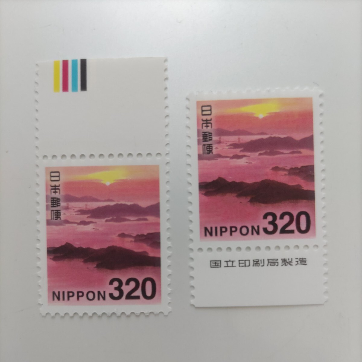 2019 year series Seto inside sea national park stamp on CM,. version attaching single one-side each 1 sheets 