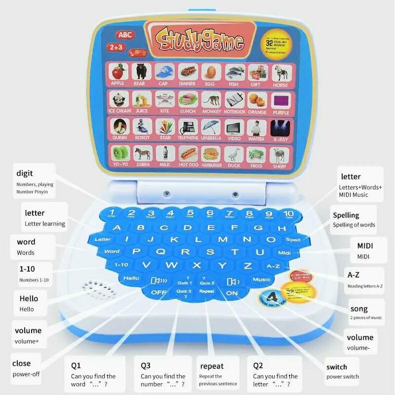 【未使用】キッズ　おもちゃ　パソコン　知育　玩具　英語　算数