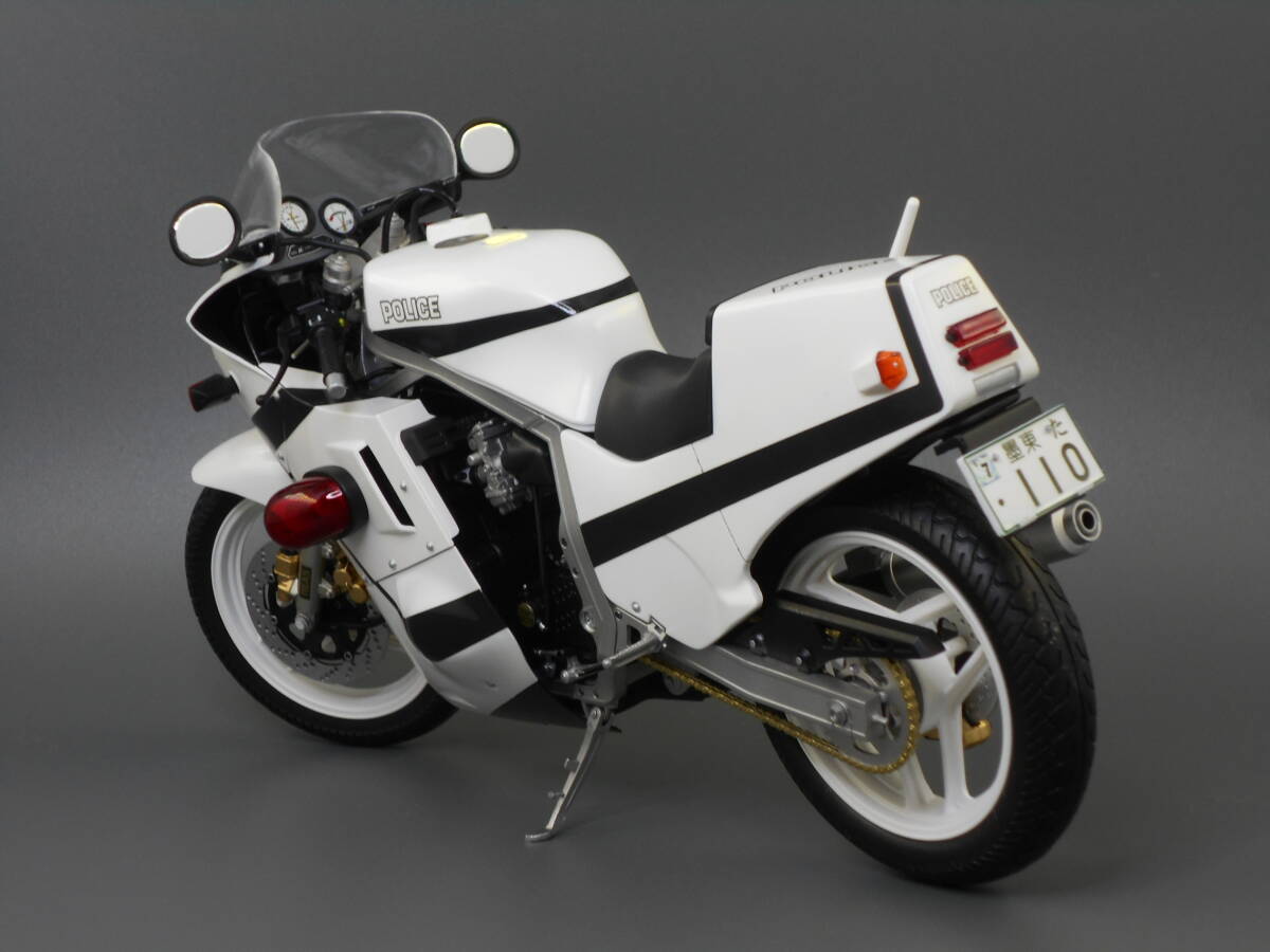  Hasegawa made 1/12 You're Under Arrest Suzuki GSX-R750 motorcycle police specification has painted final product 