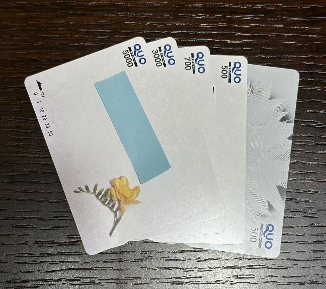 1 jpy ~!QUO card QUO card 9700 jpy .. unused goods . summarize!!