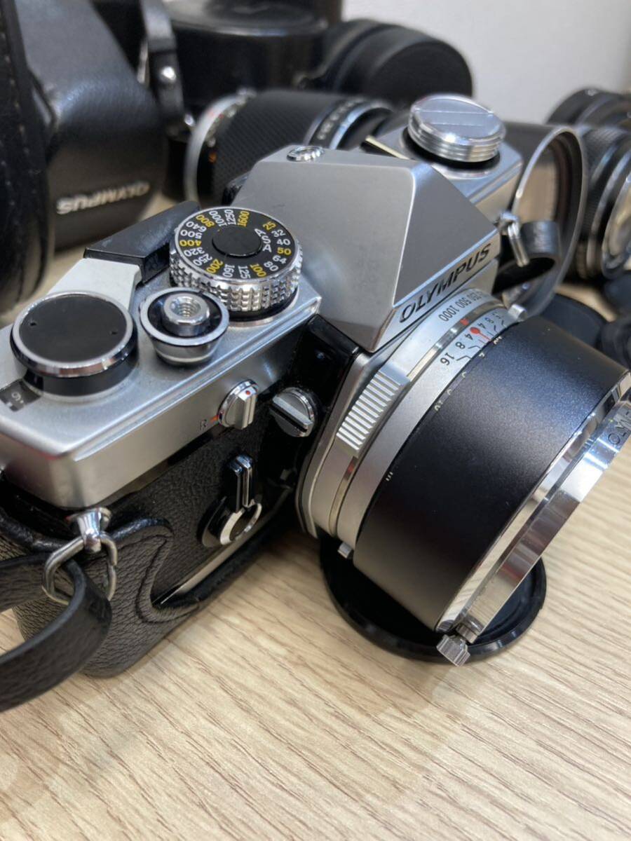 1 円〜！一眼レフ オリンパス OLYMPUS OM-1 50mm ボディ レンズ 28mm 200mm テレコン フィルムカメラ おまとめケース付き 出品の画像3