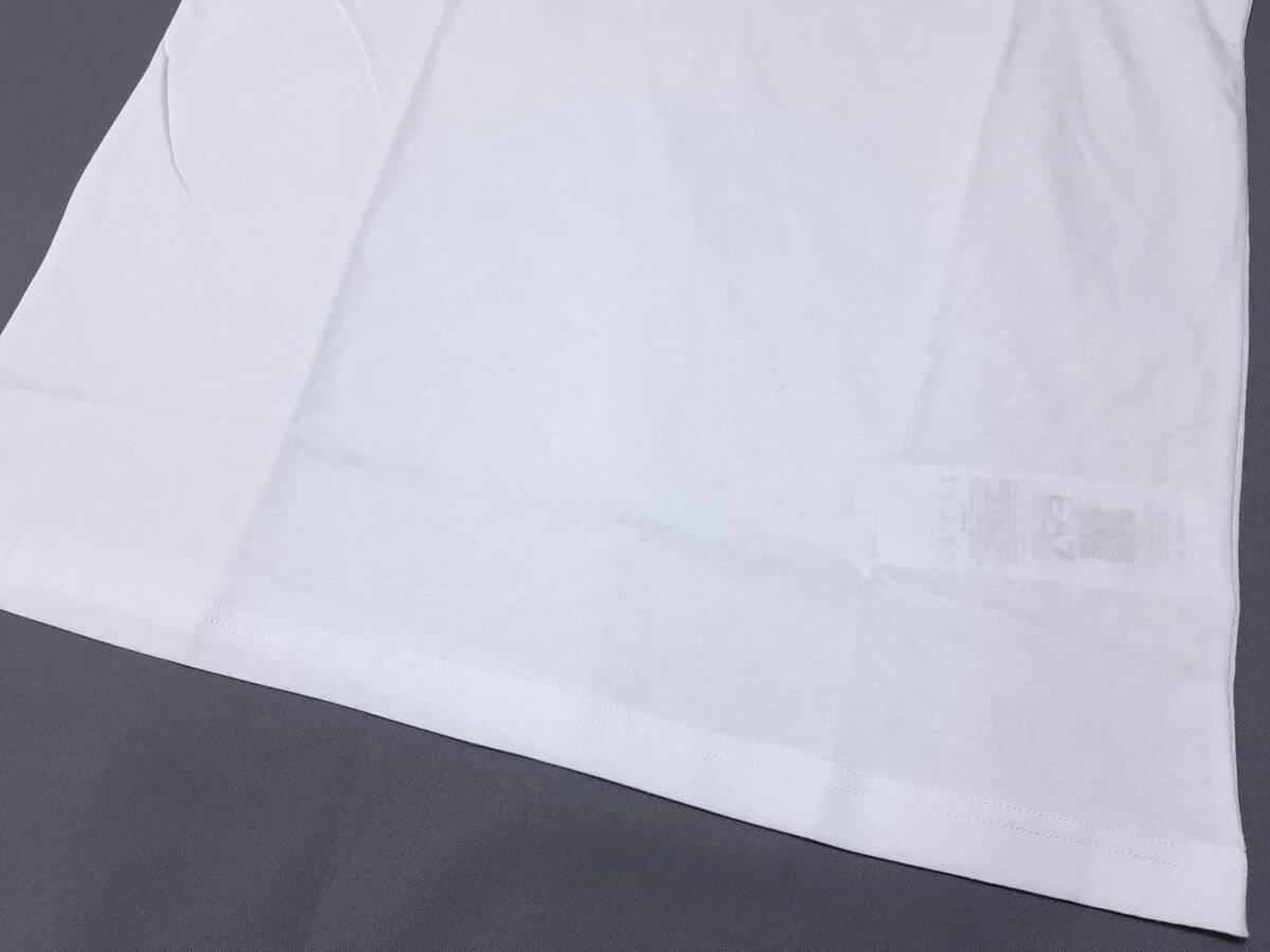 [新品] EA7 / EMPORIO ARMANI ビッグ刺繍ロゴ入り【メンズ・ジャージ半袖Tシャツ】◆2023年春夏モデル サイズ：S(46相当) ◆色：白の画像4
