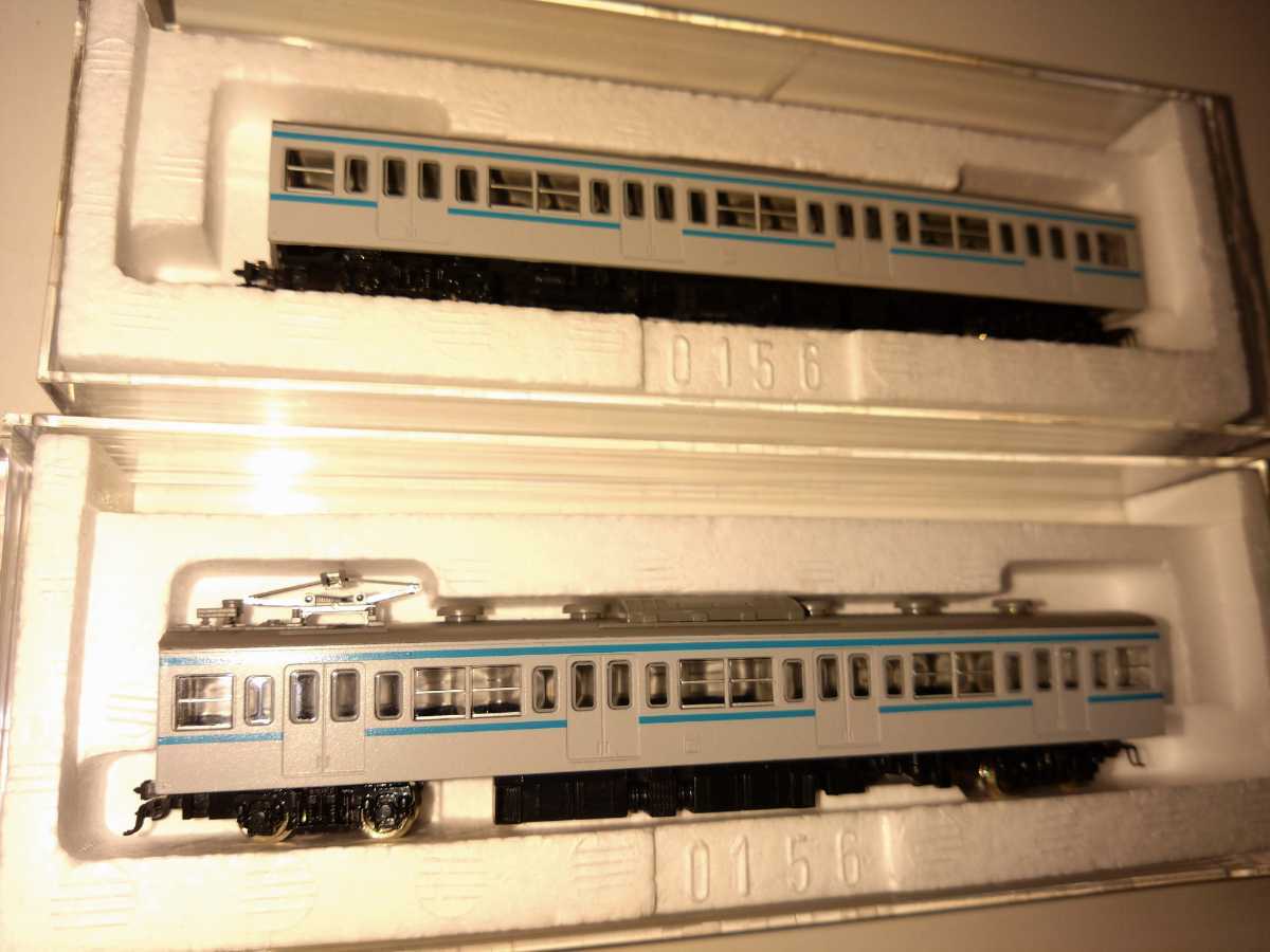 ◆ウイン製 通勤形電車１０３系1000番台（東西線直通色）中間車モハ１０２.３-1000(T)組立て済　２両セット_画像1