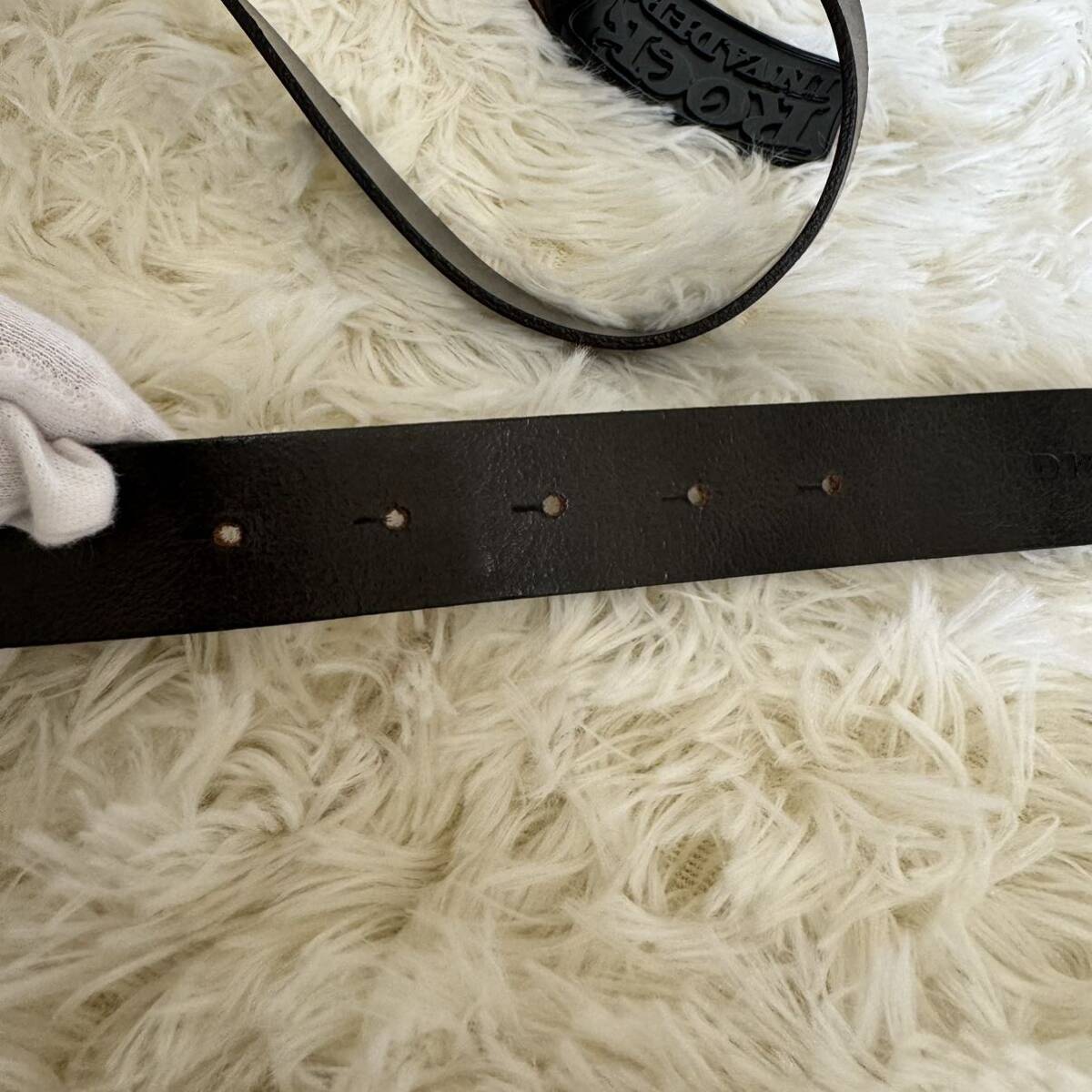 DIESEL diesel leather belt [ROCK INVADERS] leather 