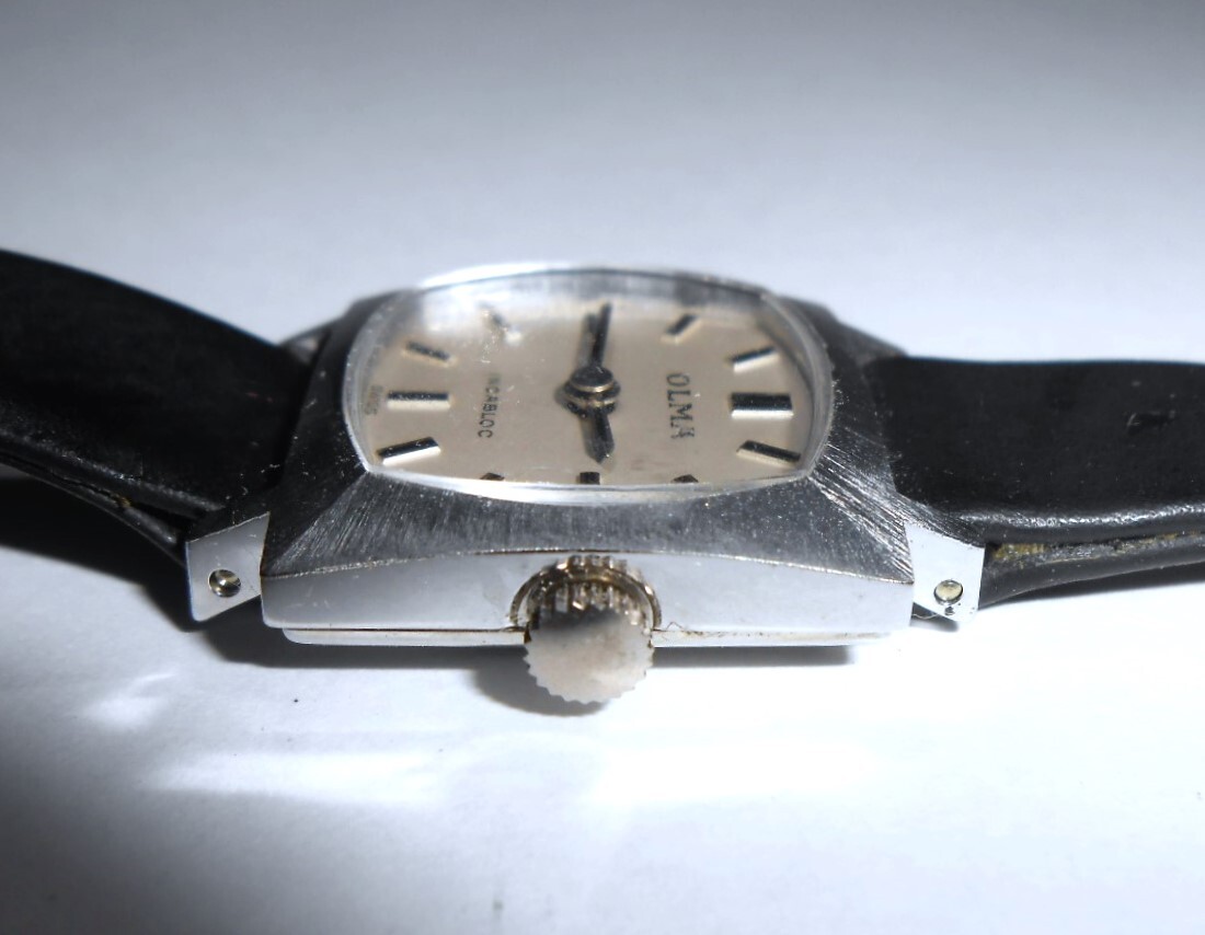 OLMA 手巻き レディース 腕時計 正常稼働 オルマ INCABLOC スイス製_画像6