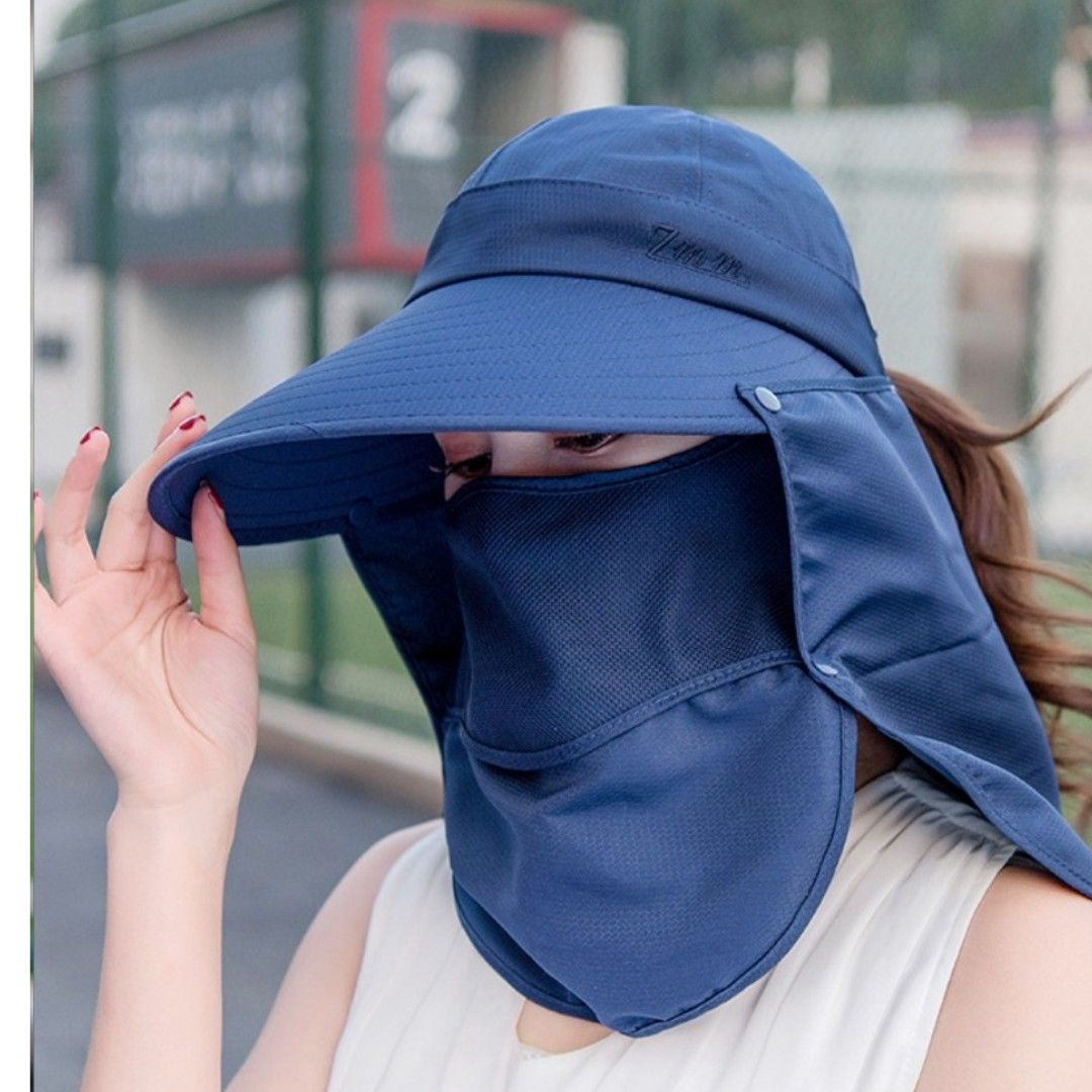 サンバイザー  紫外線対策 帽子 日よけ つば広 日焼け防止 キャップ UV対策 4way 