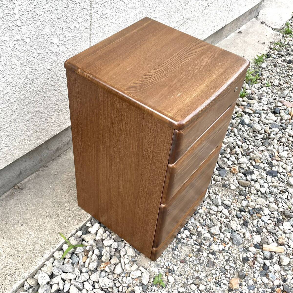 マルヨシ民芸家具】天然木 木製 デスクワゴン 収納 引き出し マルヨシ民芸家具】天然木 木製 デスクワゴン 収納 引き出し