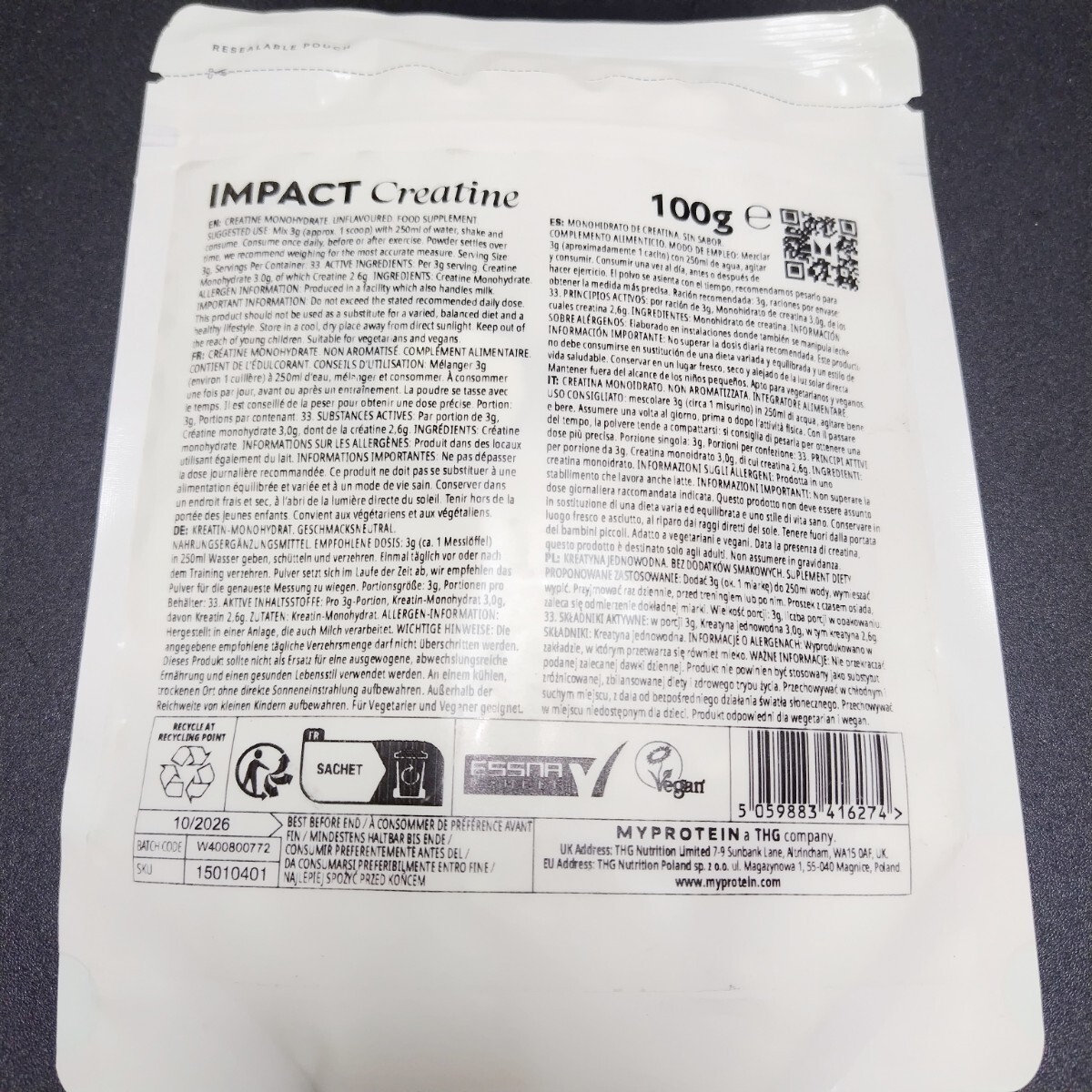  new goods postage included my protein creatine 100g