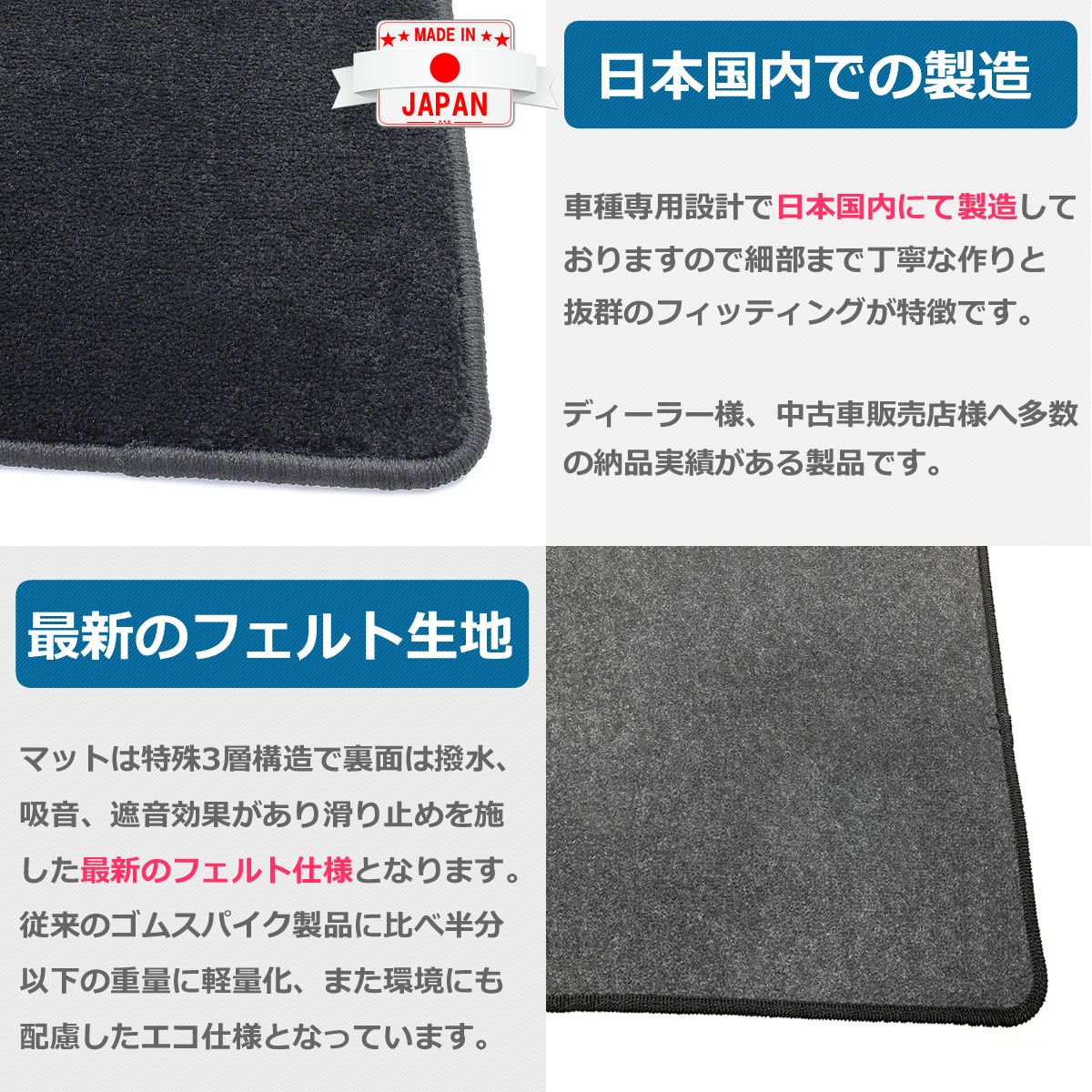 受注生産: トヨタ エスティマ　ACR50W/ACR55W/GSR50W/GSR55W　フロアマット 日本製 (車種/生地 選択) v NF*