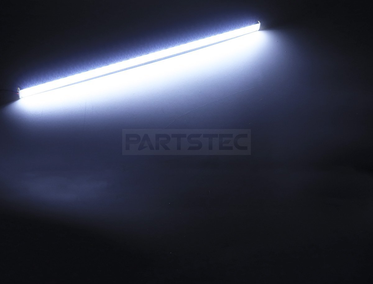 24V マグネット式 LED ダウンライト ホワイト 白 30cm 2本セット 簡単取付 高輝度 ランプ ライト トラック カスタム 磁石 / 147-176 ND*