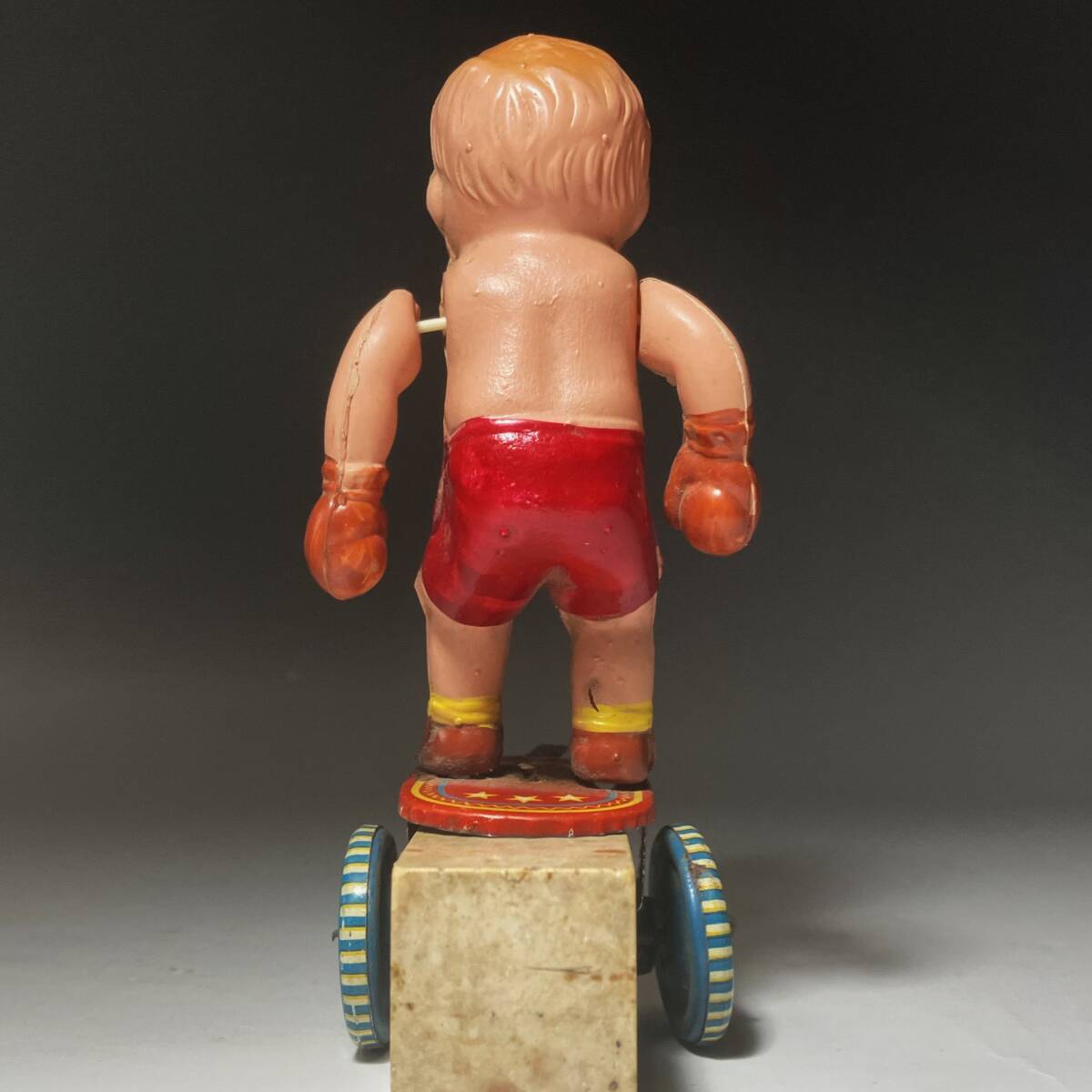  поставка со склада // Showa Retro сделано в Японии cell Lloyd кукла Boxer бокс подросток жестяная пластина игрушка // Junk подлинная вещь ценный редкий товар 