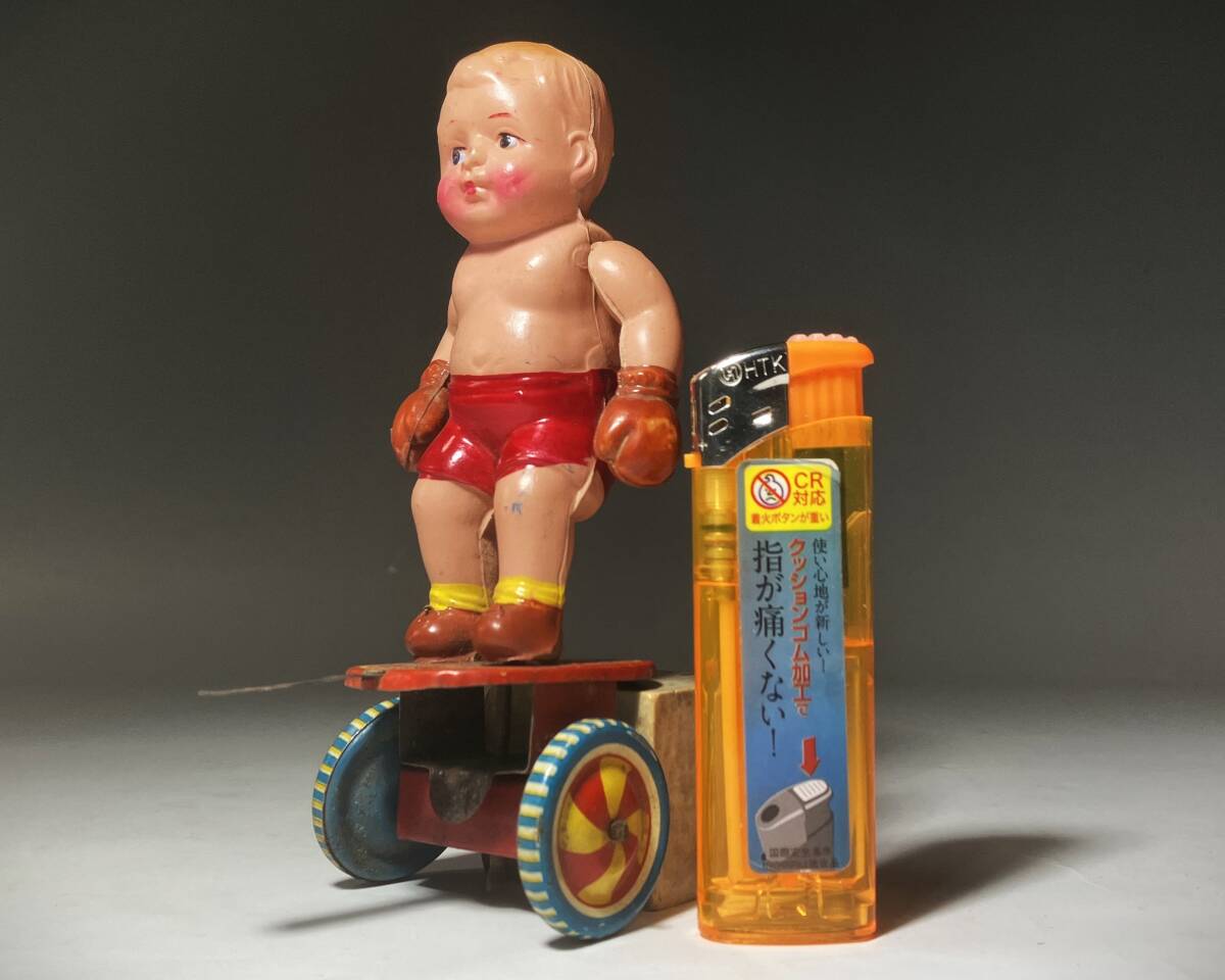  поставка со склада // Showa Retro сделано в Японии cell Lloyd кукла Boxer бокс подросток жестяная пластина игрушка // Junk подлинная вещь ценный редкий товар 