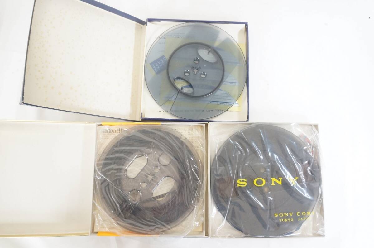 ① Technics Akai TDK SONY TEACmak cell open reel tape metal reel empty reel approximately 8 point together set 7004261011