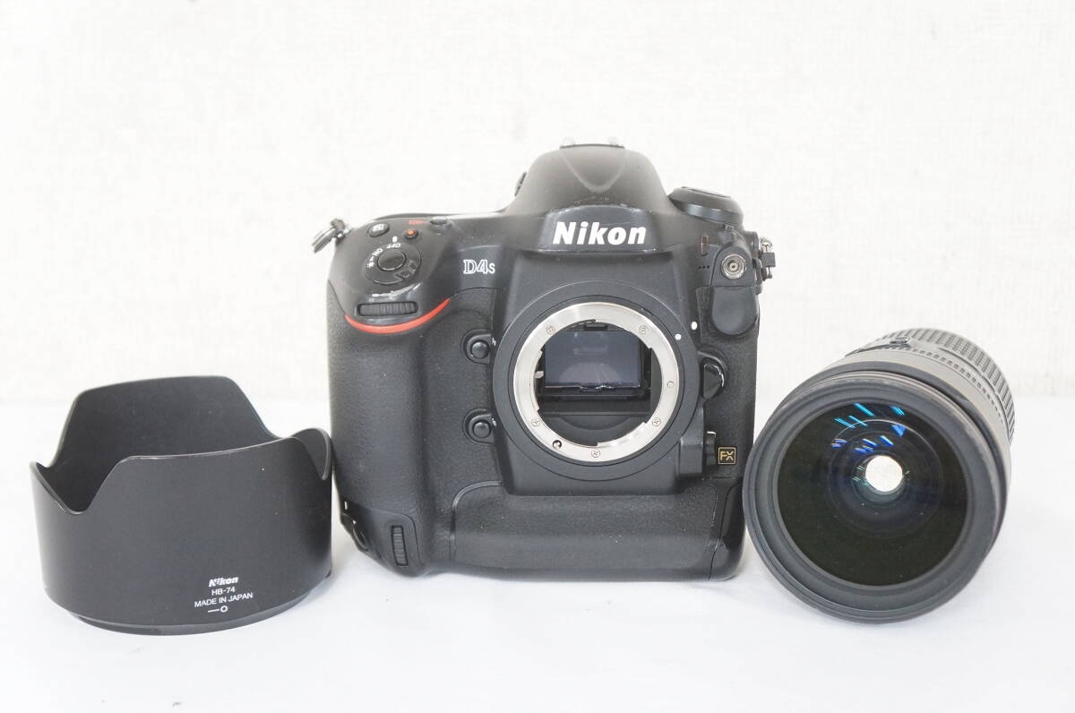⑦ Nikon ニコン D4s FX デジタルカメラ N VR AF-S NIKKOR 24-70mm F2.8E ED レンズ HB-74 フード セット 0604278011の画像1