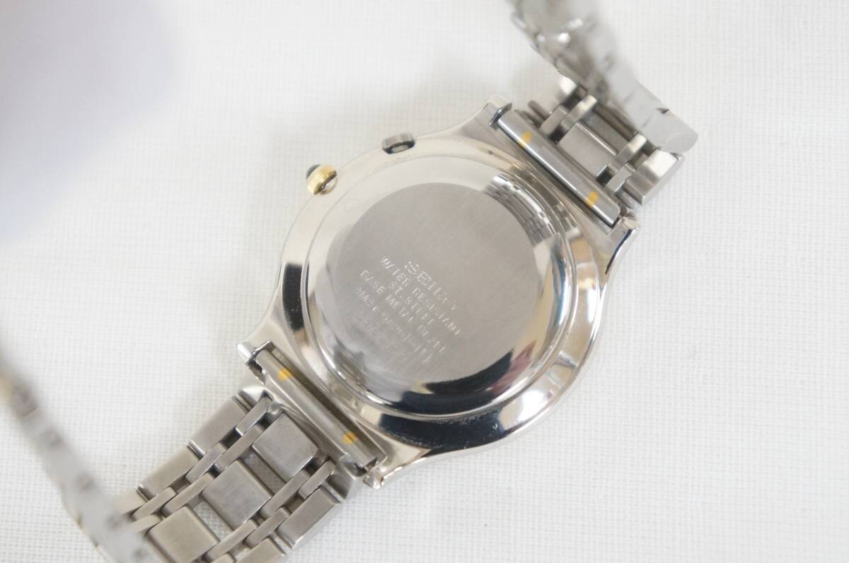 ② SEIKO セイコー DOLCE ドルチェ AGS EPSON ESPER 3M21-0A20 メンズ オートクォーツ 腕時計 箱付き 8505116091_画像5