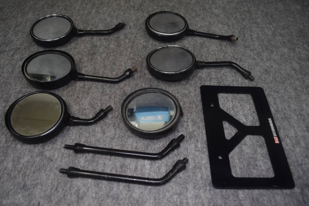 [Y24-0988]KAWASAKI Z2 mirror 6 piece set ( extra attaching ) secondhand goods /Z2 mirror set / original Z2 mirror /Z2 mirror that time thing / Kawasaki mirror 