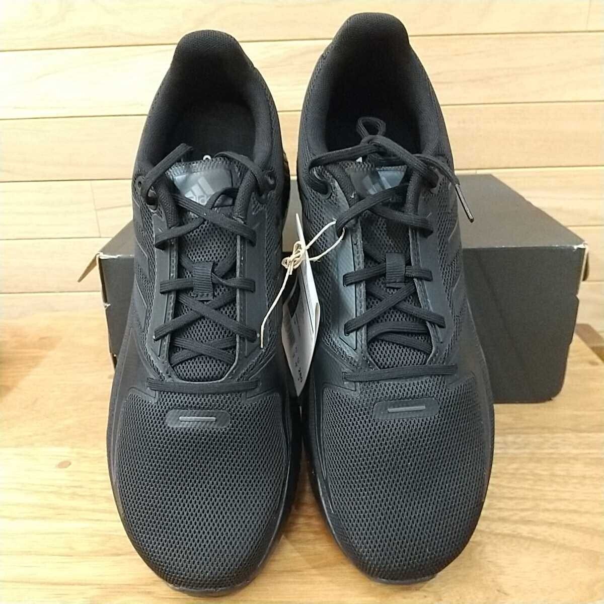 27.5cm новый товар стандартный товар adidas Adidas CORERUNNER M core Runner M FZ2808 core черный / черный мужской бег обувь 