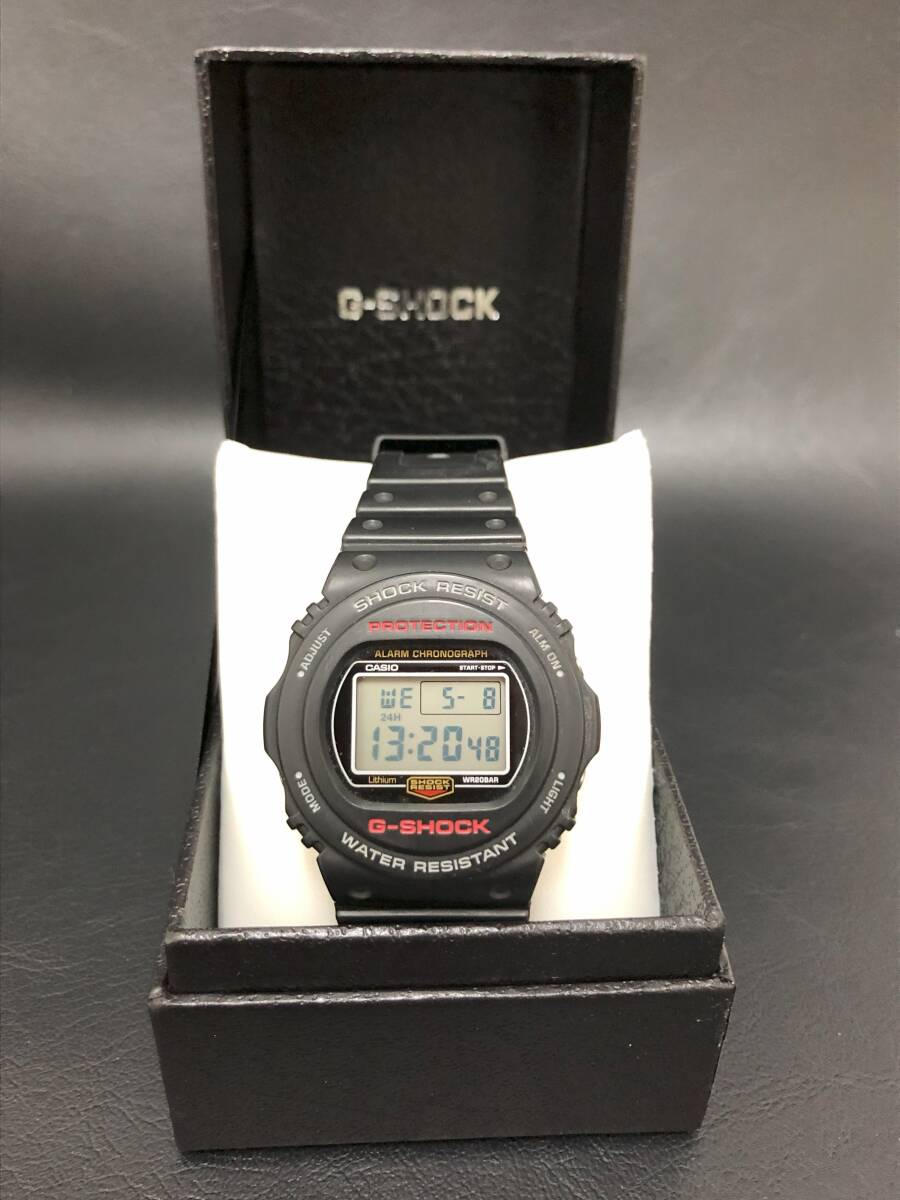 CASIO　カシオ　G-SHOCK　DW-5750E‐１JF　3229　ブラック　取説・ケース付き　_画像1