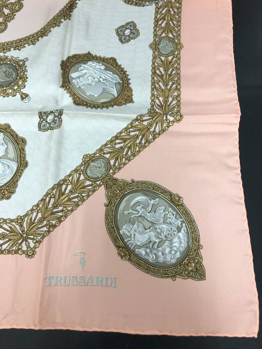 [ не использовался ]TRUSSARDI Trussardi шарф женский большой размер шелк розовый 