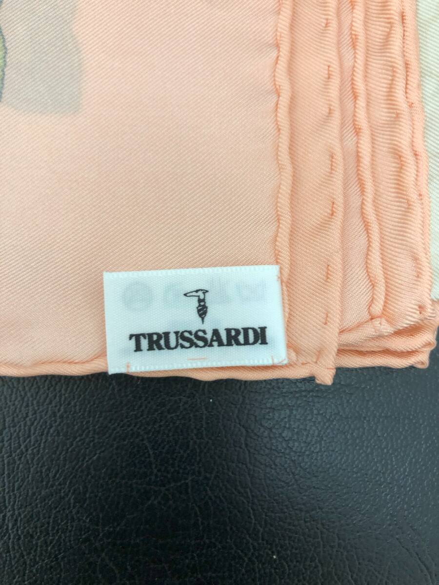 【未使用】TRUSSARDI トラサルディ スカーフ レディース 大判 シルク ピンク_画像6