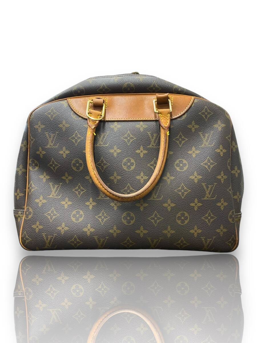 1円スタート LOUIS VUITTON Deauville ルイヴィトン モノグラム ドーヴィル M47270 ハンドバッグ ネームタグ 鍵なし パドロックのみ_画像2