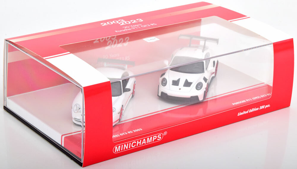 minichmaps 1/43 Porsche 911 2台セット 996-992 20 years GT3 RS 2003-2023　ポルシェ　ミニチャンプス　限定品_画像3