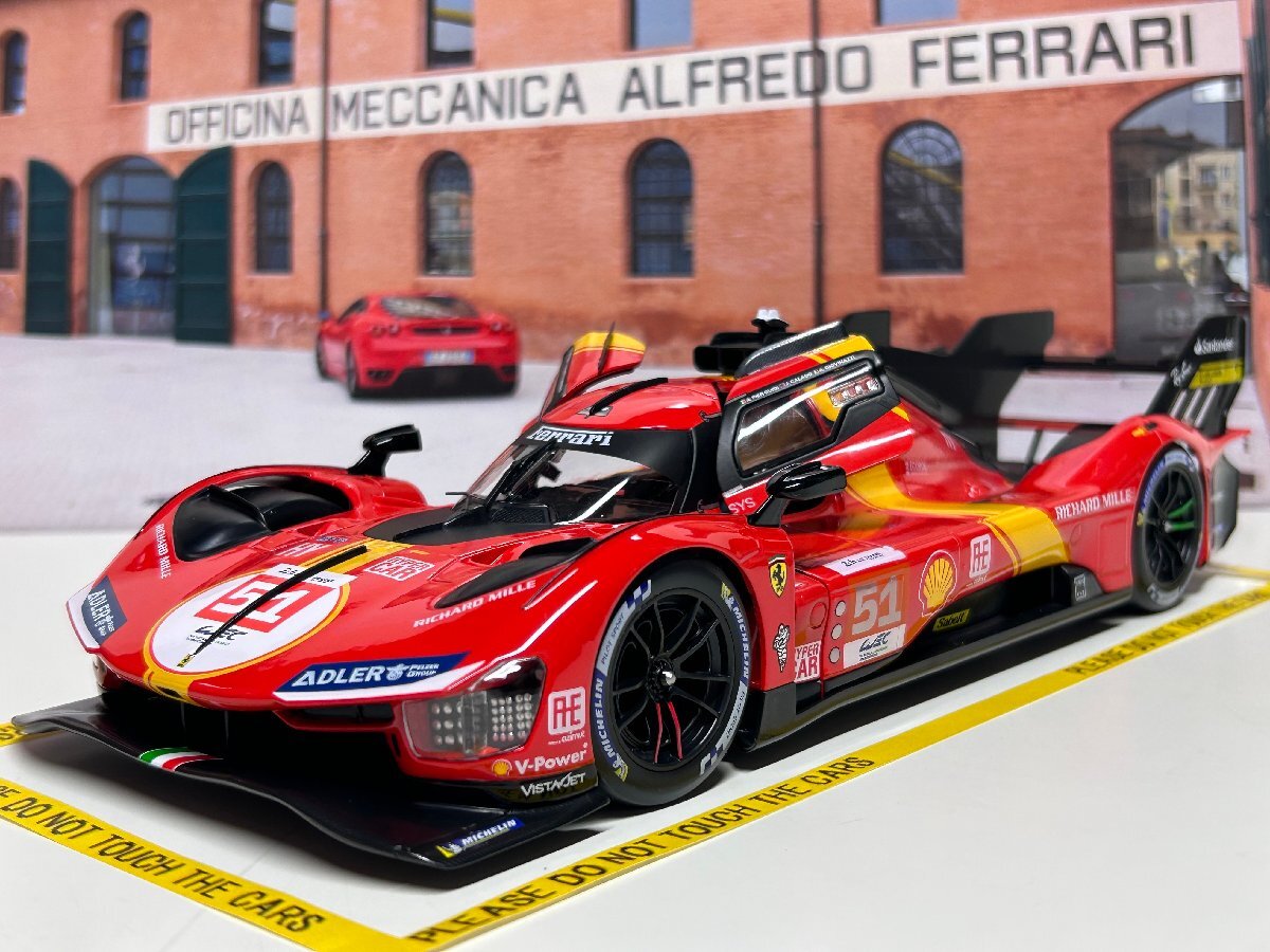 < reservation goods > Burago 1/18 Ferrari 499P AF CORSE #51 Ferrari BBurago minicar Le Mans 