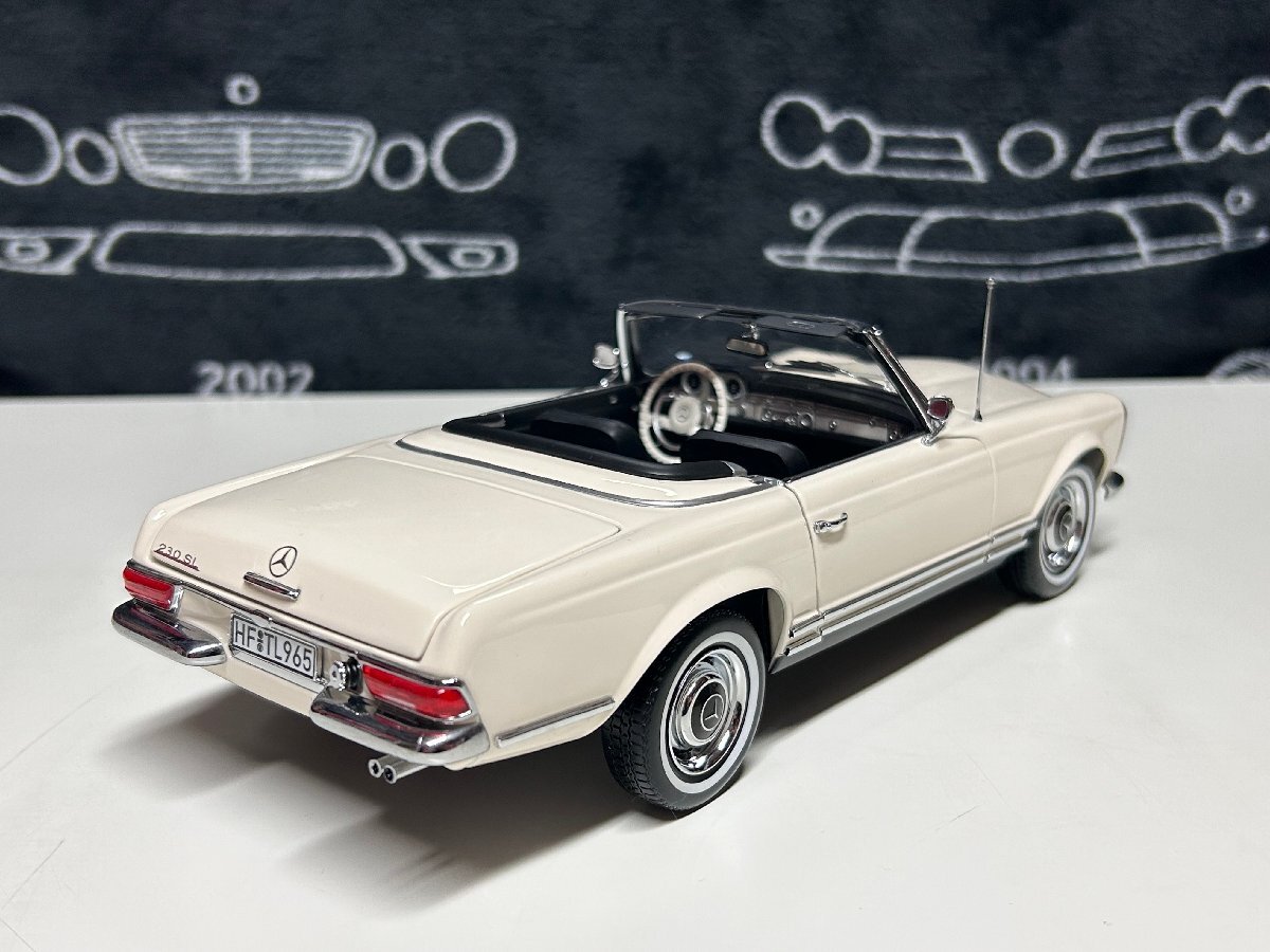 norev 1/18 Mercedes Benz 230 SL (W113) Convertible 1963　ホワイト　メルセデス　ベンツ　ノレブ_画像2