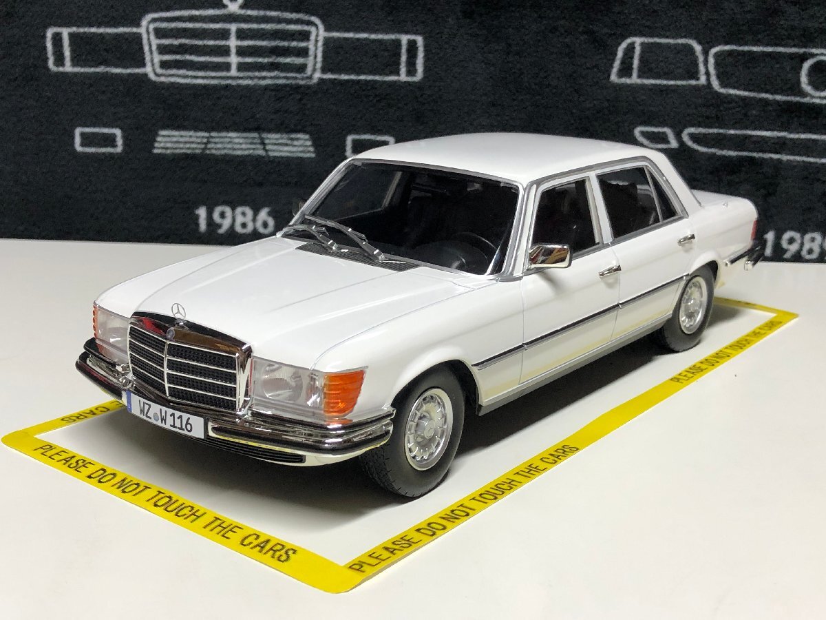 iScale 1/18 Mercedes Benz S class 450 SEL 6.9 (W116) 1975-1980 white　メルセデス　ベンツ_画像1
