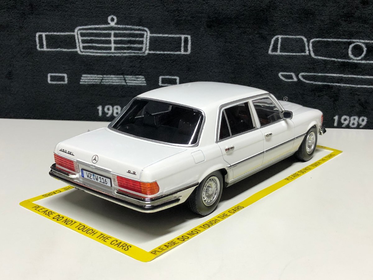 iScale 1/18 Mercedes Benz S class 450 SEL 6.9 (W116) 1975-1980 white　メルセデス　ベンツ_画像2