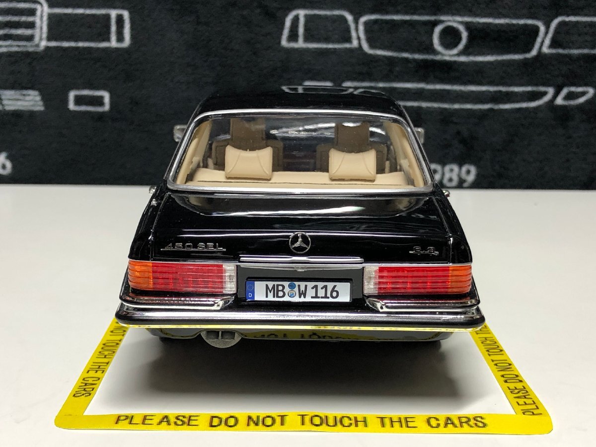 iScale 1/18 Mercedes Benz S class 450 SEL 6.9 (W116) 1975-1980 black　メルセデス　ベンツ_画像4