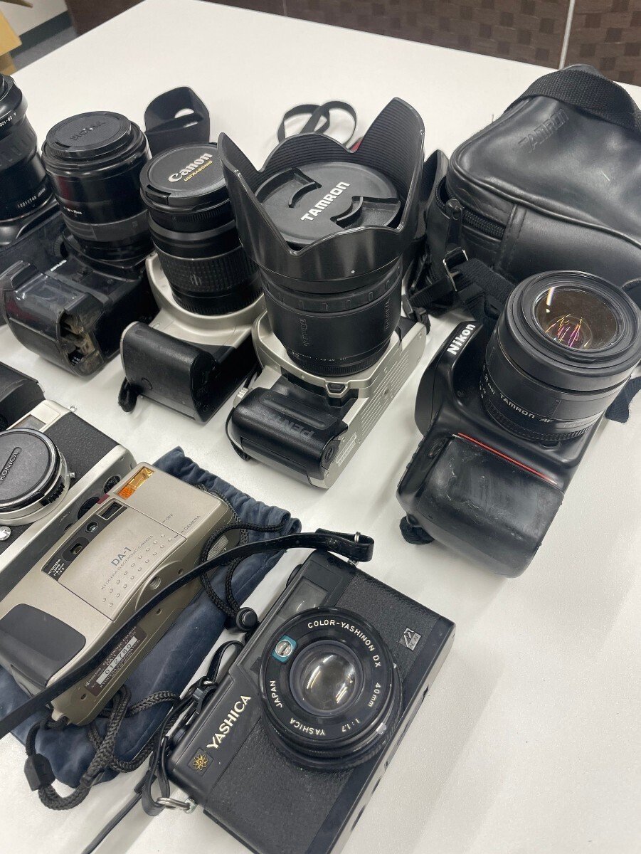 1円スタート フィルムカメラ おまとめ10点 Konica MINOLTA 京セラ OLYMPUS Canon TAMRON Nikon YASHICA カメラ_画像3