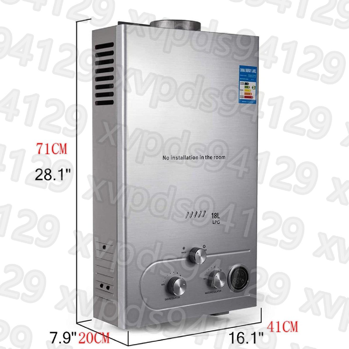 18L タンクレスプロパン給湯器 壁掛け式 4.8GPMプロパン給湯器 18L タンクレスプロパン給湯器 壁掛け式 4.8GPMプロパン給湯器