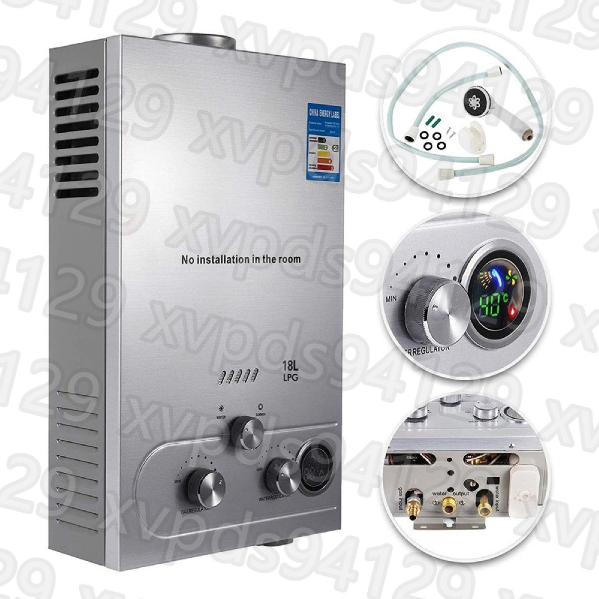 18L タンクレスプロパン給湯器 壁掛け式 4.8GPMプロパン給湯器 18L タンクレスプロパン給湯器 壁掛け式 4.8GPMプロパン給湯器