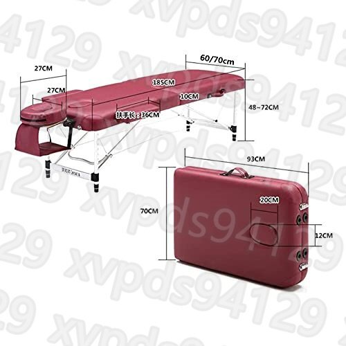 折りたたみ マッサージベッド 軽量 (アルミ・有孔) 幅70CM 折りたたみベッド 整体ベッド ポータブルベッド 整体ベッド マッサージ台_画像7