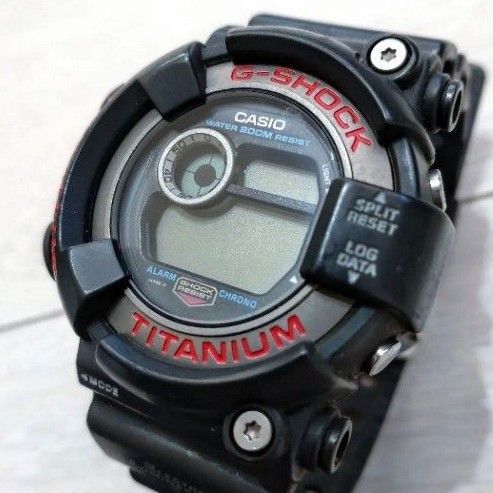 2個セット カシオ Gショック フロッグマン shock チタン DW-8200 CASIO メタル  FROGMAN ダイバーズ