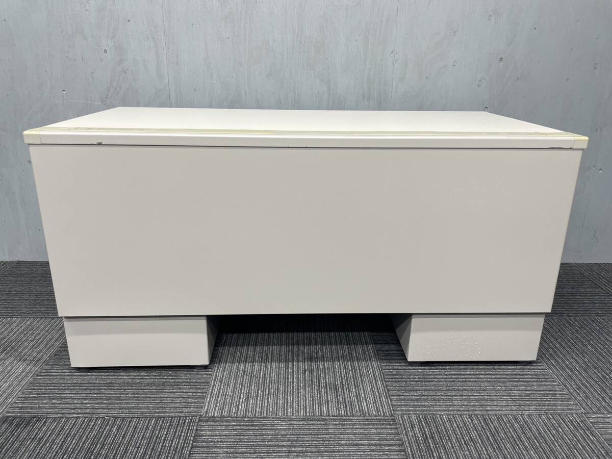 * tube S685* our company flight correspondence region equipped * great special price goods *ito-ki made * with both sides cupboard desk width 1400mm key attaching * tabletop white white group 