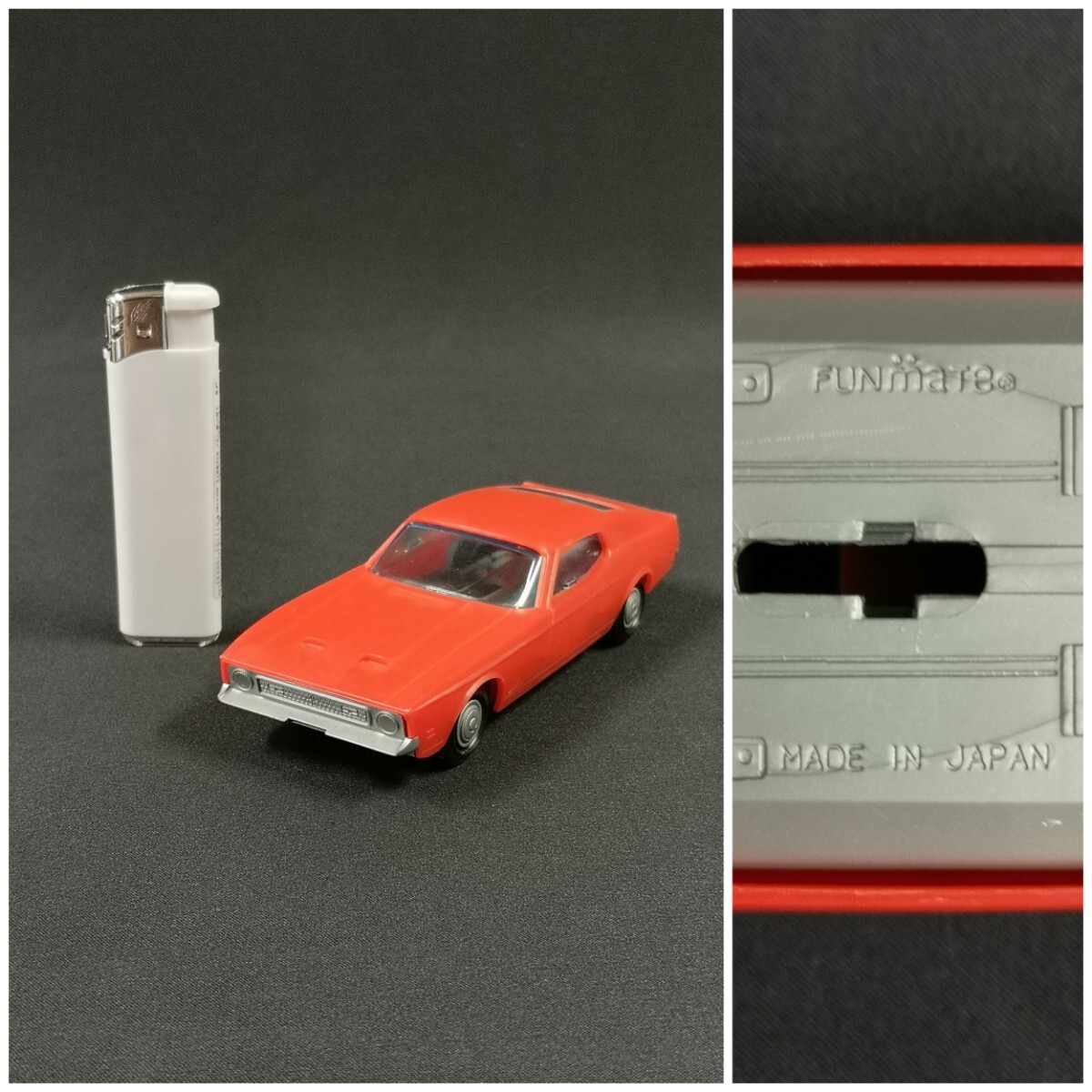 当時物　プラミニカー ムスタングmach1　FUNmate　MADE IN JAPAN　1970年代　子供用玩具　レトロ 食玩 おまけ　ヴィンテージ プラモデル_画像1