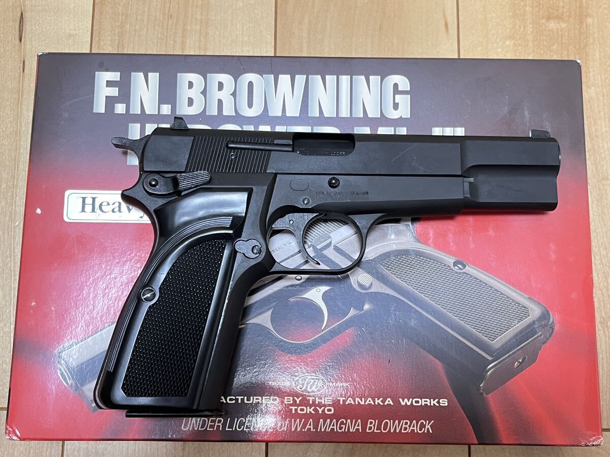 [ beautiful goods ]tanaka browning high power Mk-Ⅲ HW gas blowback 