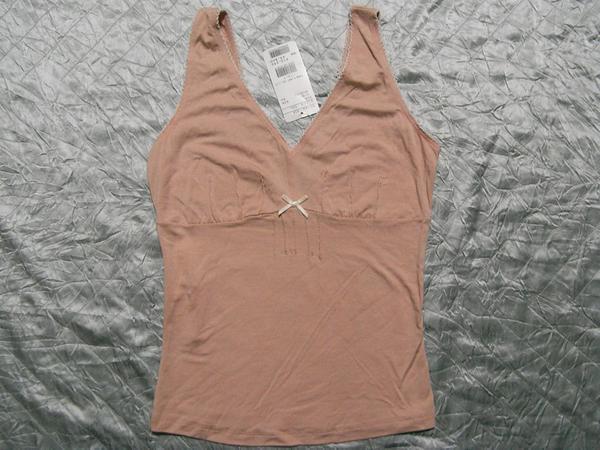  Italy made lady's tank top pink M size new goods 