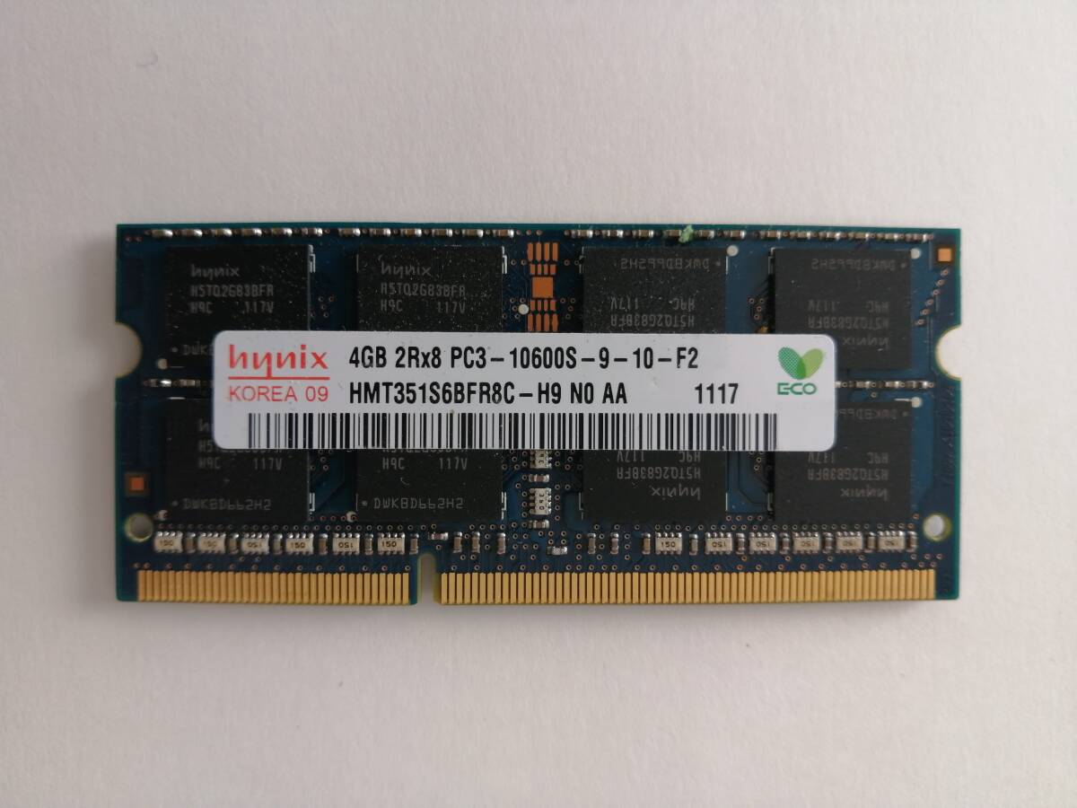 SK HYNIX HMT351S6BFR8C-H9 N0 AA (DDR3-1333 PC3-10600S SO-DIMM 4GB 1枚)_画像1