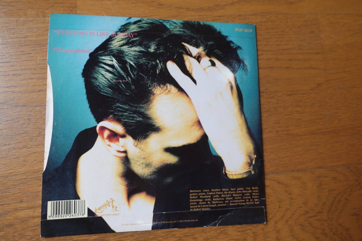 Morrissey＊モリッシー*EVERYDAY IS LIKE SUNDAY*45RPM＊レコード*海外版*USED*マニア*コレクター*the smiths_画像2