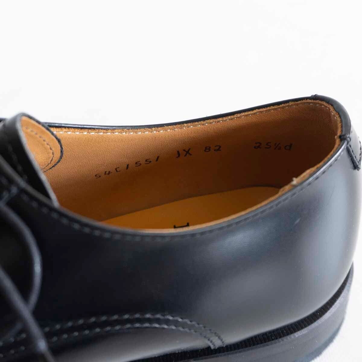 【未使用品】REGAL【Uチップ レザーシューズ】25.5cm リーガル ブラック ビジネスシューズ 革靴 日本製 2405222_画像7