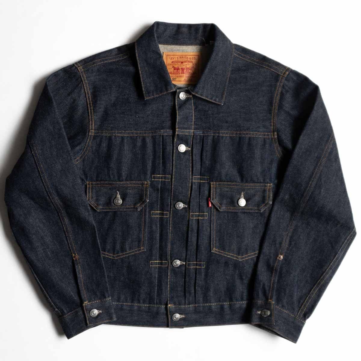 【Dead stock/アメリカ製】 LEVI'S VINTAGE CLOTHING【507XX BIG E デニムジャケット】38 LVC コーンデニム セカンド インディゴ 2405204_画像1