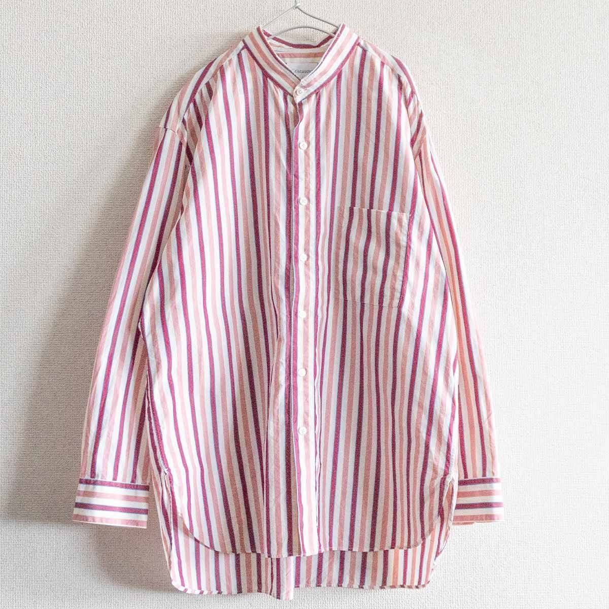 【美品】CristaSeya×Salvatore Piccolo 【handmade poplin Mao shirt 】XL クリスタセヤ シャツ 2405281_画像1