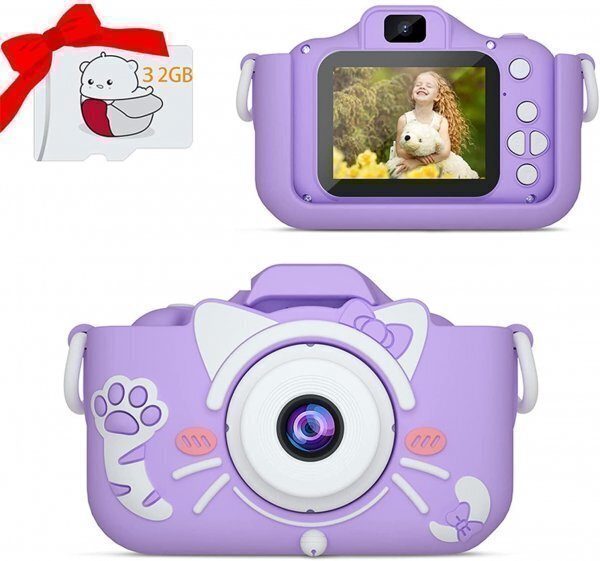 送料無料 キッズカメラ トイカメラ 子供の日 クリスマスプレゼント お誕生日プレゼント 教育 知育おもちゃ 32GB SDカード付き_画像1