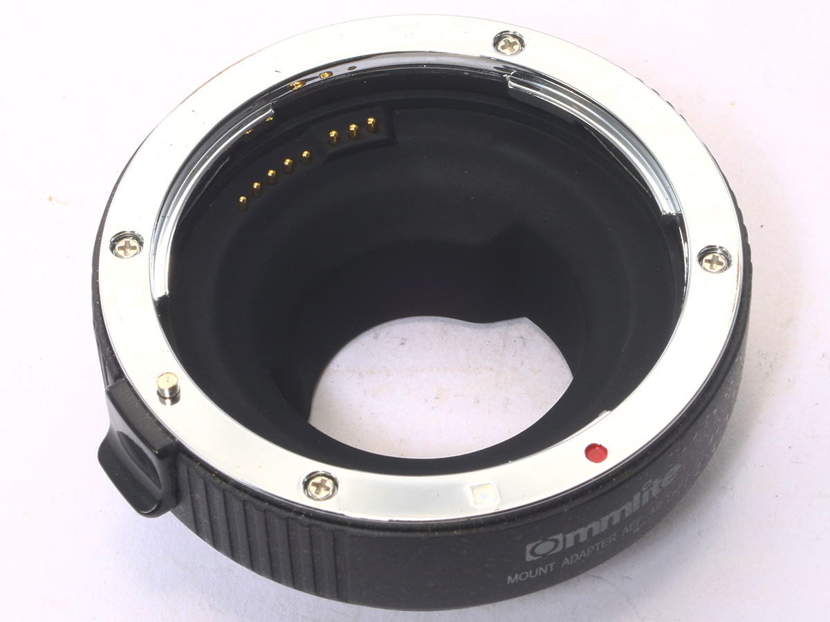 Commlite オートフォーカス マウント アダプター キヤノン EOS レンズ → マイクロフォーサーズ マウント Canon EF - MFT ジャンク品_画像3